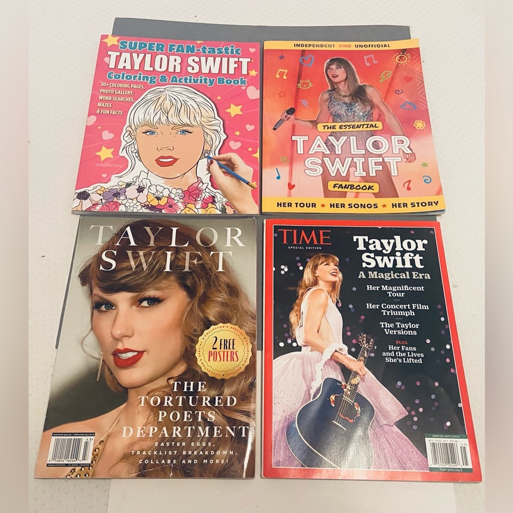 Taylor Swift Fan Book Collection (4). Please see notes.